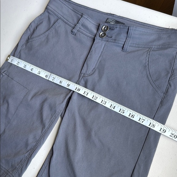 Prana Dark Gray Halle Bermuda Shorts Hiking Biking Outdoors - Picture 11 of 16